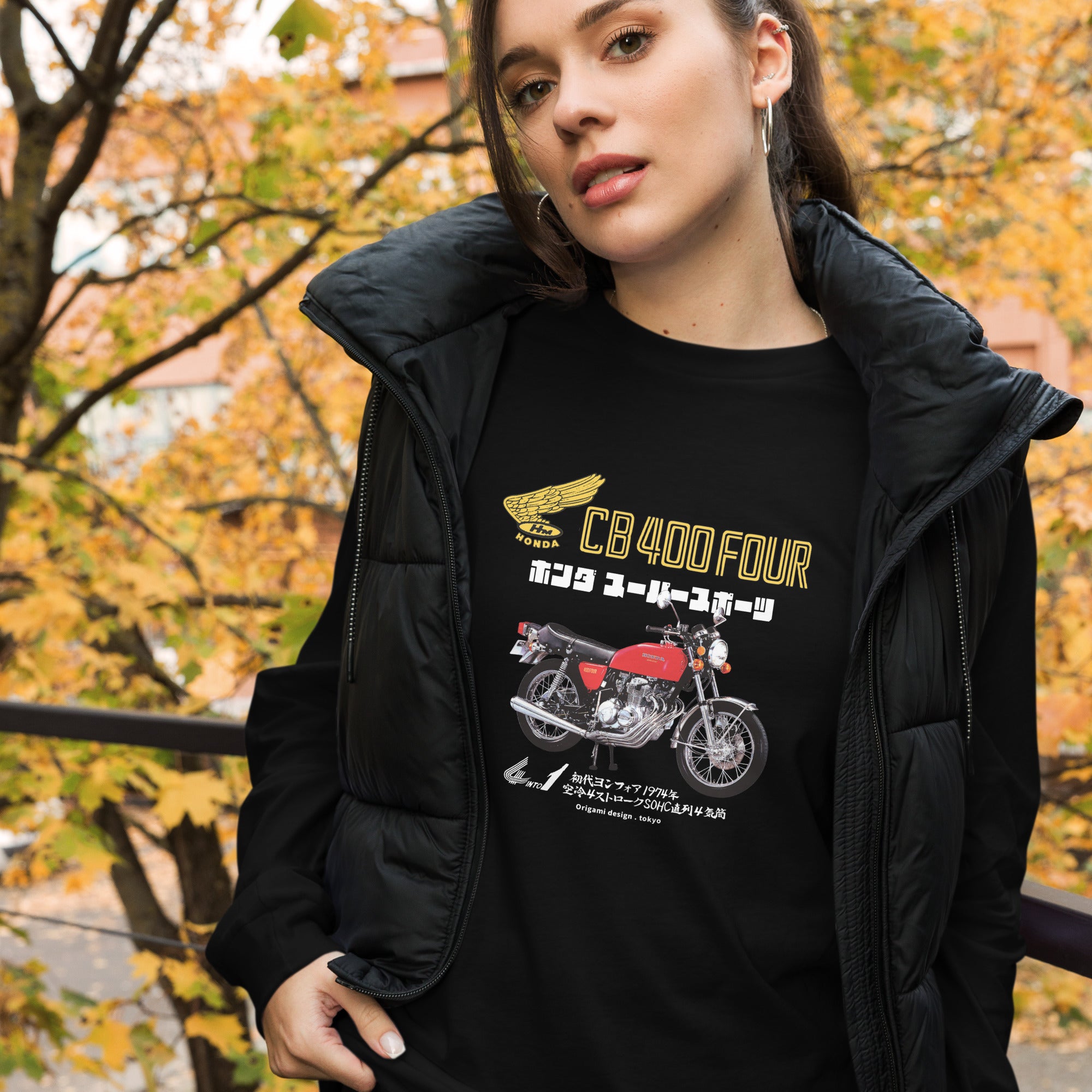 HONDA CB400 Four | Unisex Long Sleeve Tee – Origami Design Tokyo